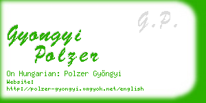 gyongyi polzer business card